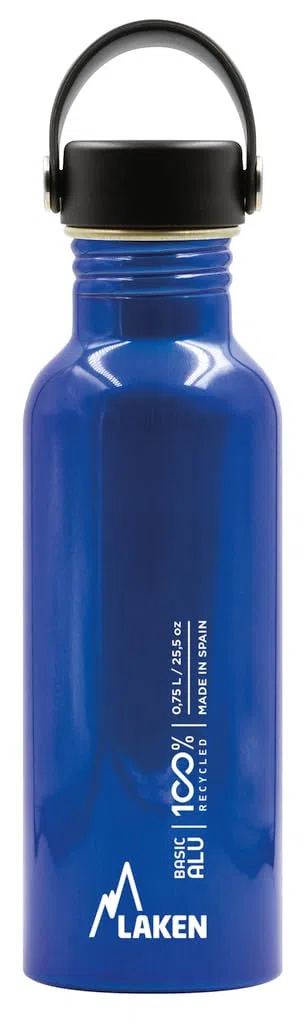 Bot. alu. Basic Alu 0,75 L. Tapón Oasis - Azul