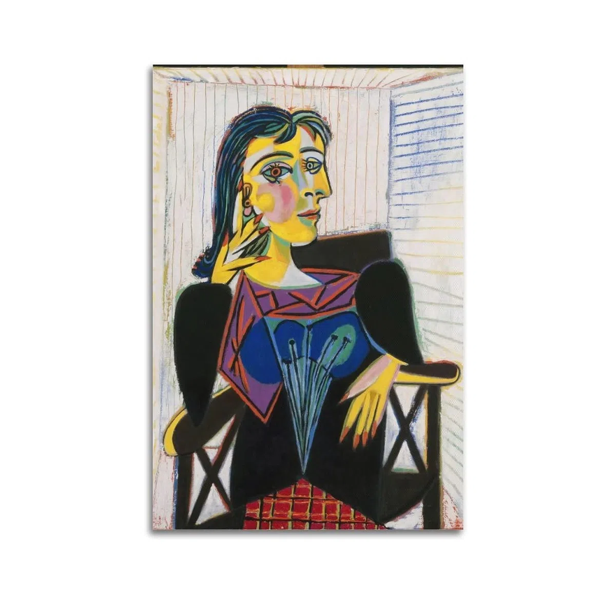 JAHER Pablo Picasso Paintings – (Porträt von Dora Maar) Poster-Kunstdruck, Wandfoto, Farbe, hängendes Bild, Familie, Schlafzimmer, Dekoration, Geschenk, 40 x 60 cm