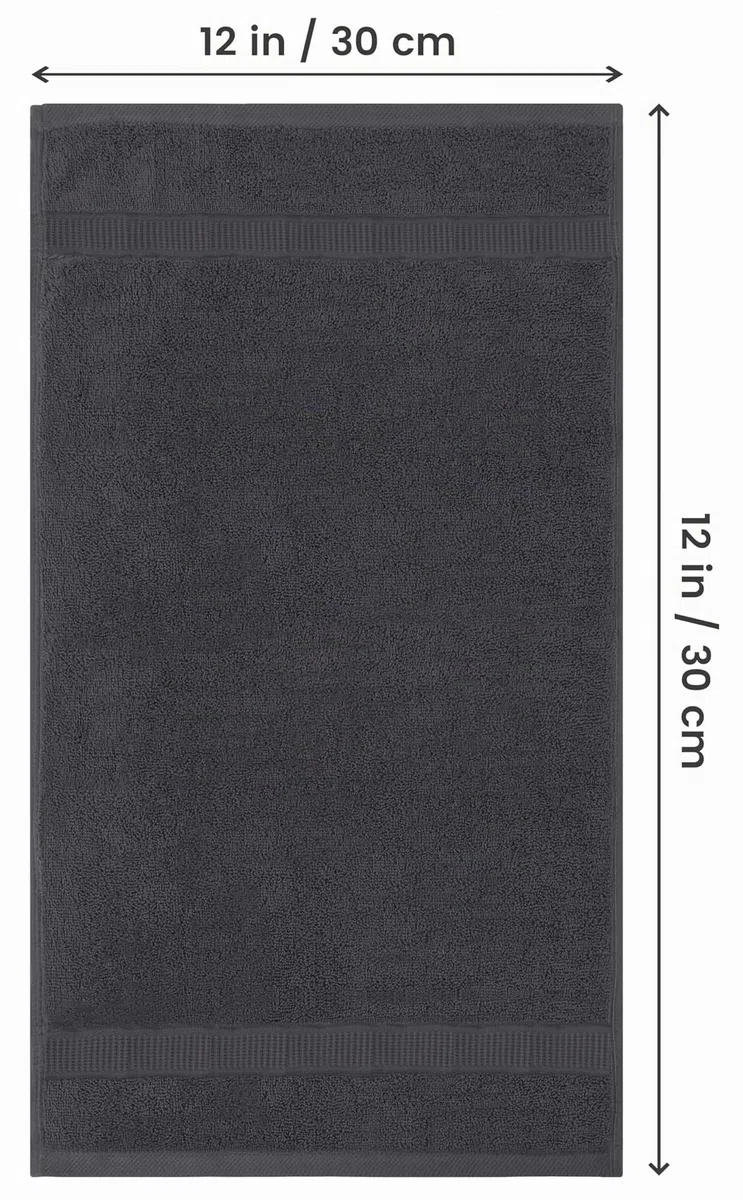 Utopia Towels - 2er Badetücher Groß aus Baumwolle mit Aufhänger, Saunatücher,Badehandtücher Groß, Handtücher 90 x 180 cm (Grau)