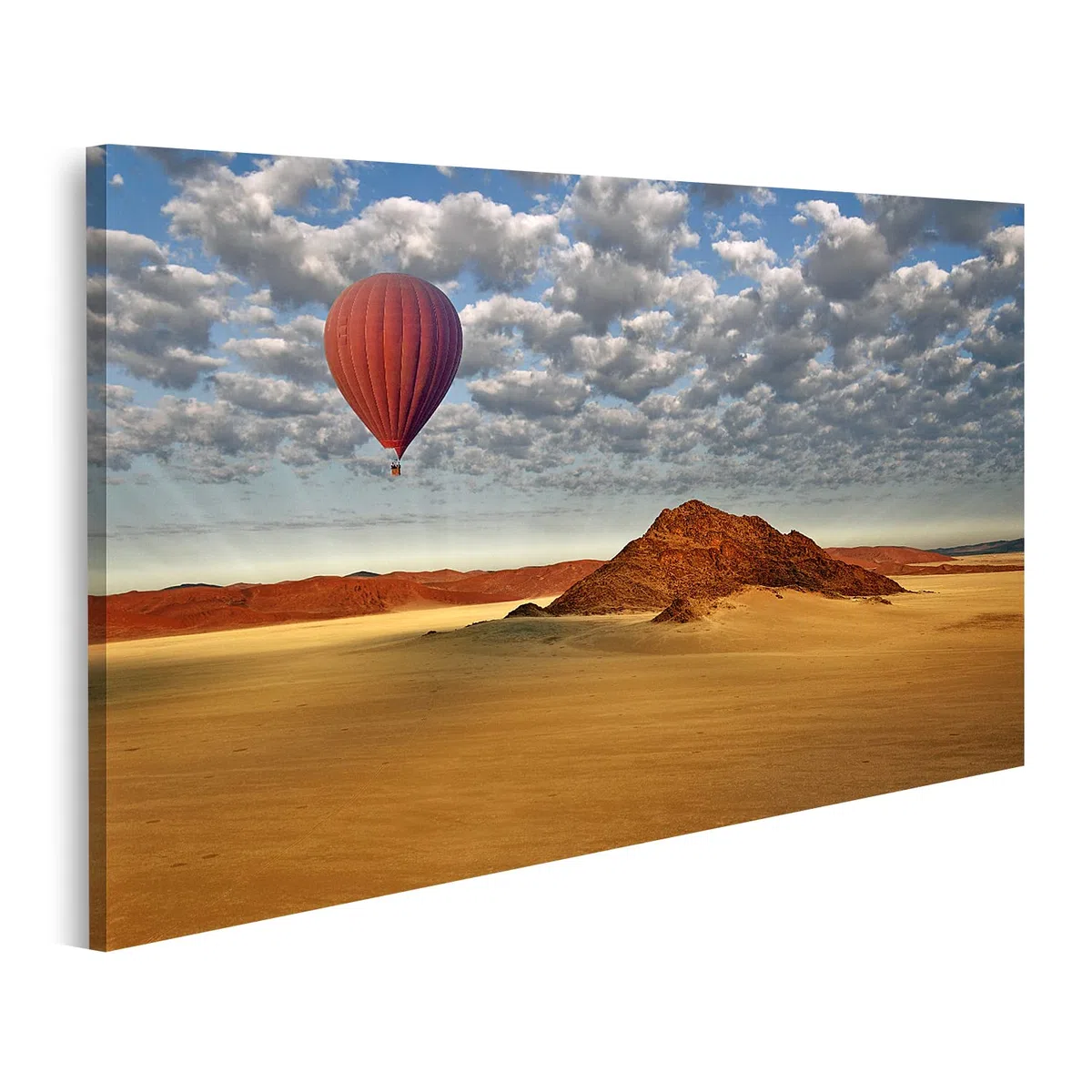 islandburner Bild auf Leinwand Heißluftballon Sossusvlei Namibia Luftaufnahme Gebiet Namib Naukluft Wüste Bilder Wandbilder Poster