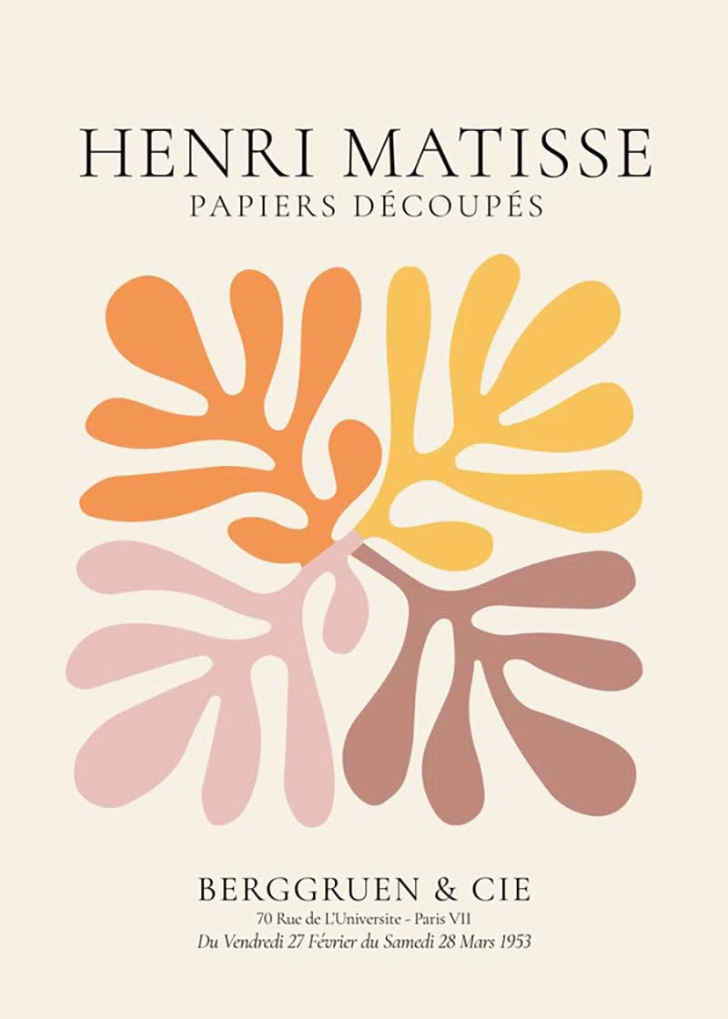 Artesta Poster Henri Matisse papiers découpés XIII 70x100cm
