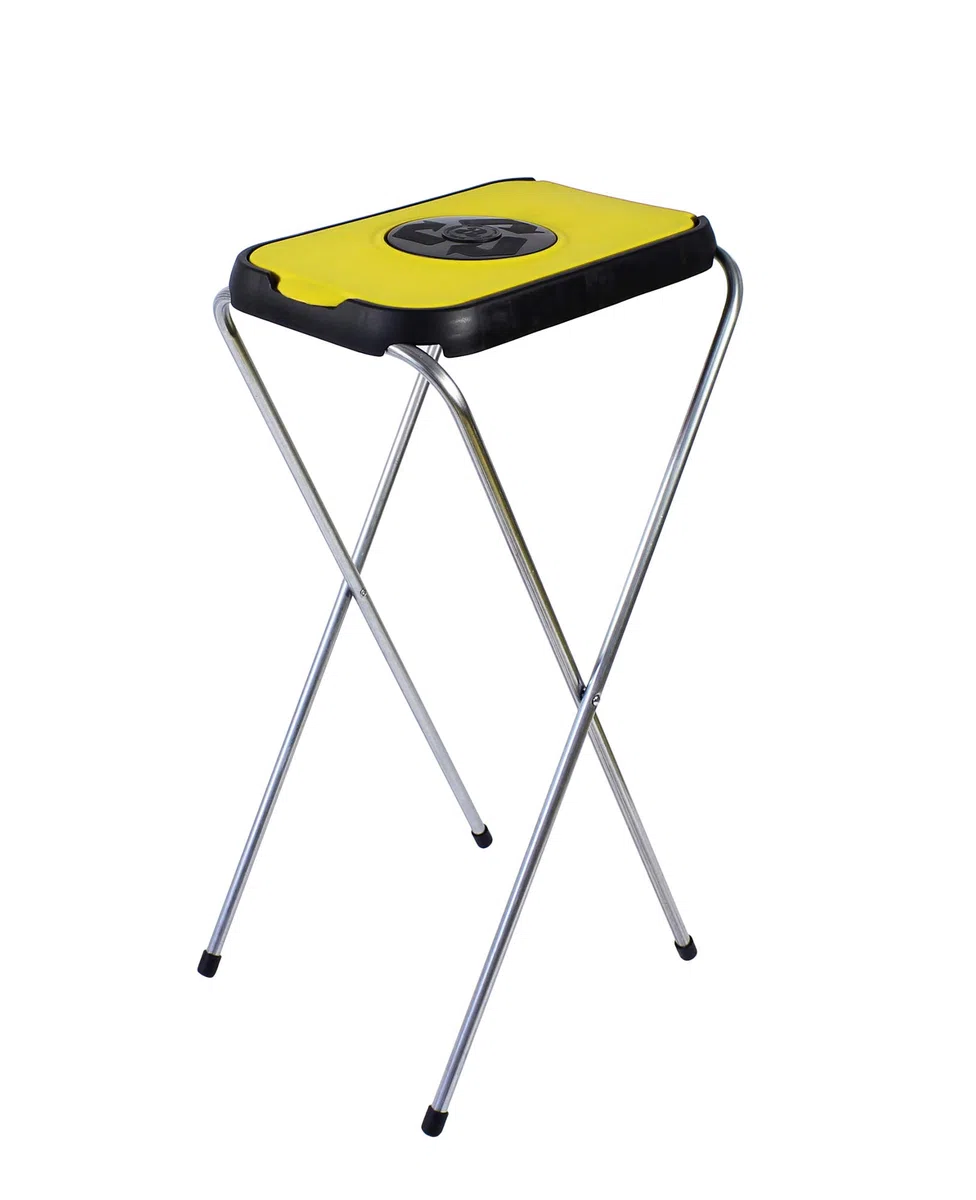 BigDean Müllsackständer SwingFix Gelb 1x 120L Blauer Gelber Sack Einer Mülleimer Müllbeutelständer Müllsackhalter 120L