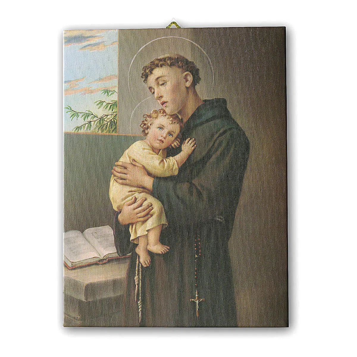 Holyart Poster und Bilder: Bild auf Leinwand Antonius von Padua, 25x20 cm